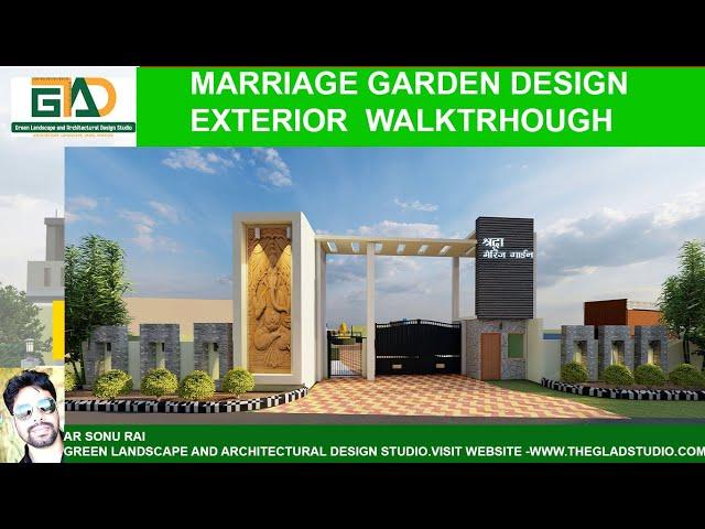 Architecture Walktrhough Marriage Hall and Garden by GLAD studio architects