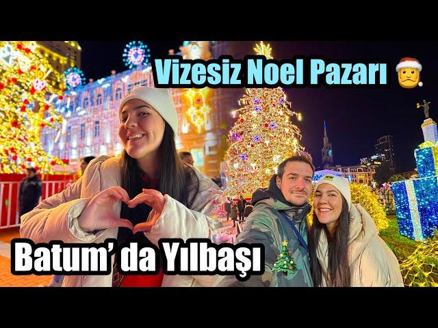 Bu videoyu İZLEMEDEN Batum' a GİTMEYİN ! Batum Gezi Rehberi ve Christmas Market Noel Pazarı ~40 