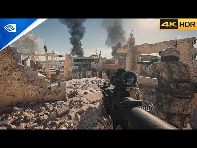 Heavy Combat | Iraq Northern Train Station | Six days in Fallujah [4K60FPS HDR] Gameplay