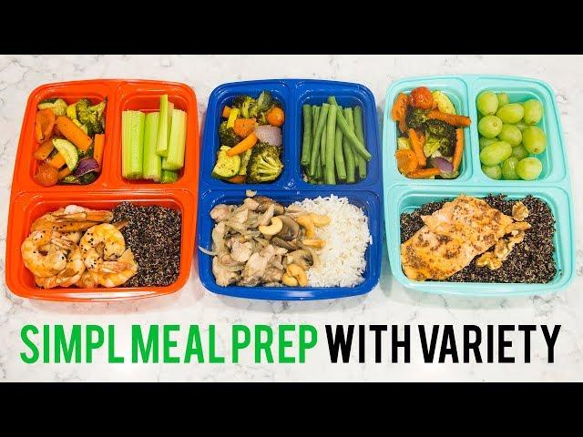 Simple meal prep with variety