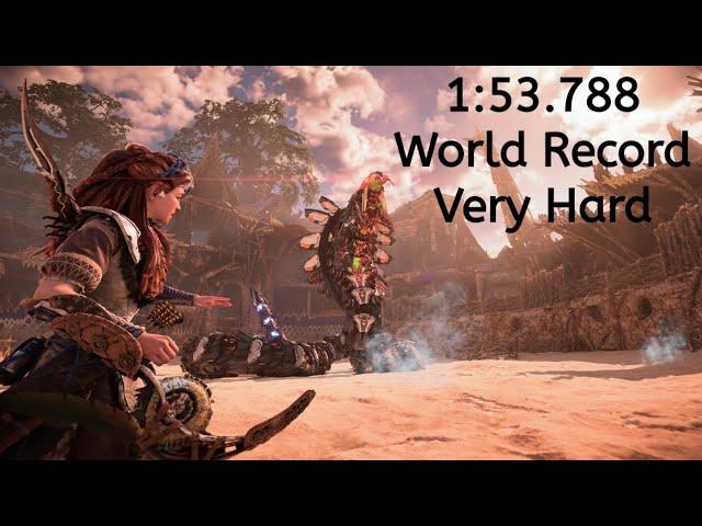 Horizon Forbidden West "Rematch" Slitherfang Arena Fight Former World Record (Very Hard) 1:53.788