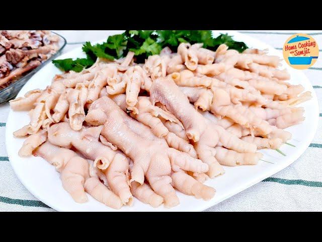 How to Debone Chicken Feet | Easy Way of Removing Bones from Chicken Feet