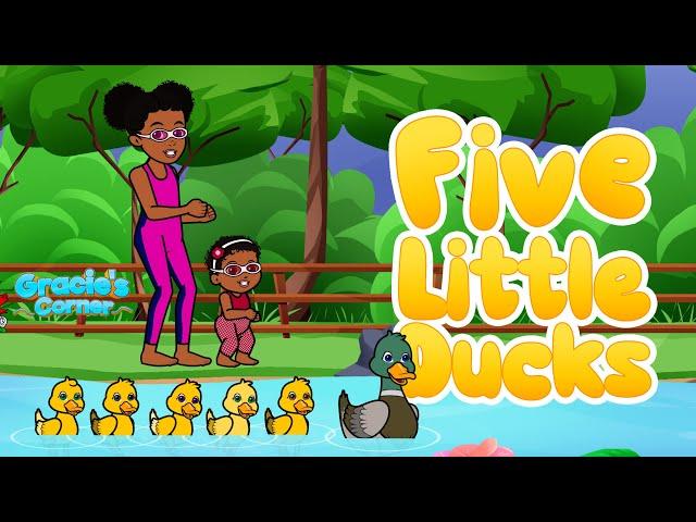 Five Little Ducks | Counting with Gracie’s Corner | Nursery Rhymes + Kids Songs