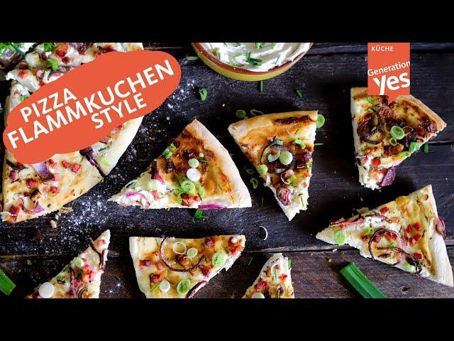 Pizza FlammKuchen Style mit dem Pizza Kit