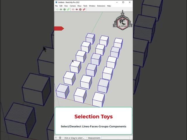 Familiarity with the sketchup plugin | Selection toys plugin | sketchup plugins #short