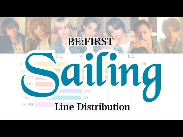 【BE:FIRST】 Sailing - Line Distribution【Bar Chart Race】