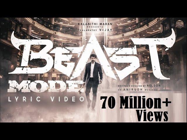 Beast Mode - Official Lyric Video | Beast | Thalapathy Vijay | Sun Pictures | Nelson | Anirudh