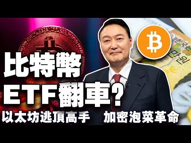 圣诞后比特币涨势凶猛？回调减弱比特币释放什么信号？以太坊逃顶高手频出招；贝莱德比特币ETF资金雪崩；韩国加密货币市场暴涨 20241226