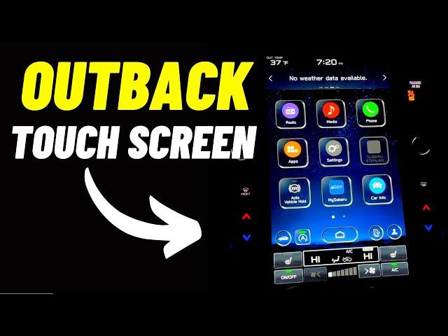 2023 Subaru Outback Infotainment Touch Screen Explained