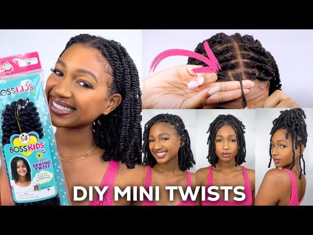 EASY DIY Mini Twists (with extensions!!) +3 Easy Styles | Bobbi Boss kids hair