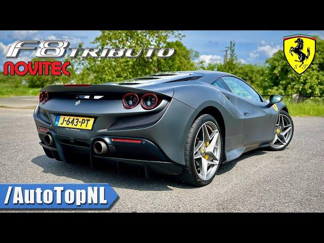 Ferrari F8 Tributo Novitec *348km/h* REVIEW on Autobahn by AutoTopNL