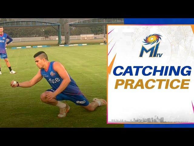 Catching practice with Arjun, Jaydev & Bumrah | Mumbai Indians