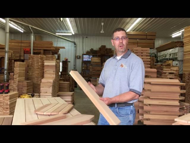 Dan tells about the Western Red Cedar we use.