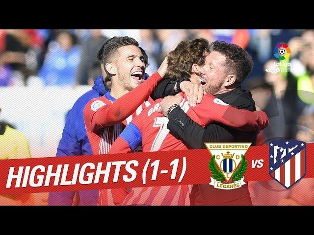 Highlights CD Leganés vs Atlético de Madrid (1-1)