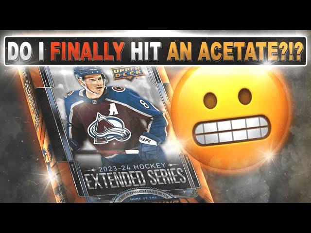 DO I FINALLY HIT AN ACETATE?!? - 23/24 Upper Deck Extended Series Hobby Box - Hockey Card Break