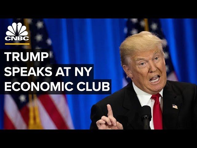 President Trump speaks at NY Economic Club amid US-China trade concerns – 11/12/2019