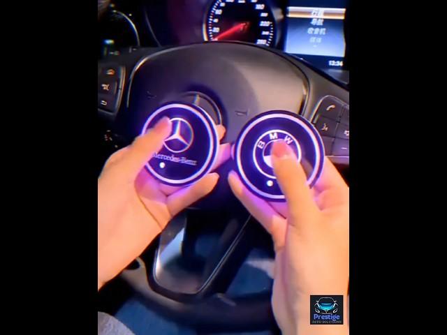 Exclusively at PRESTIGE: Multicolor Illuminated Glow-in-the-Dark LED Cup Holders for Your Vehicle!