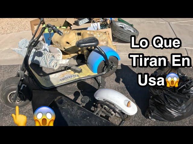 Lo que tiran en usa INCREIBLE TIRAN MOTO DE $700 dolares a la basura