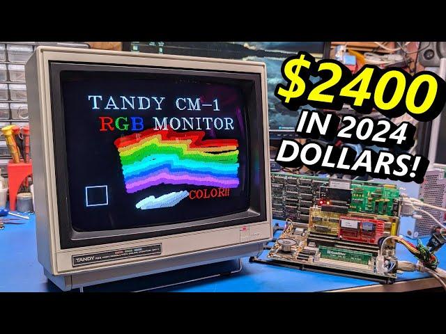 Tandy CM-1: A high-end 400 line monitor from 1984