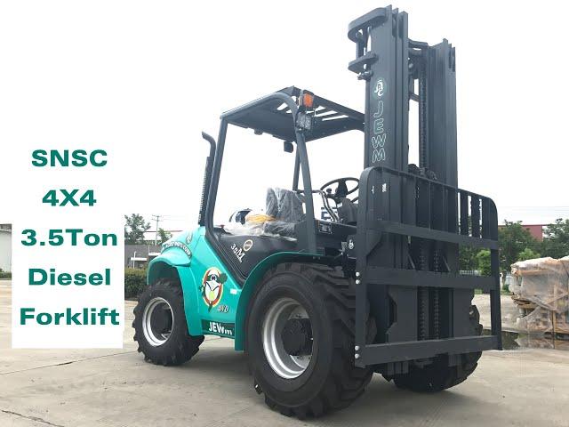 SNSC 4WD 3.5ton Diesel Rough Terrain Forklift