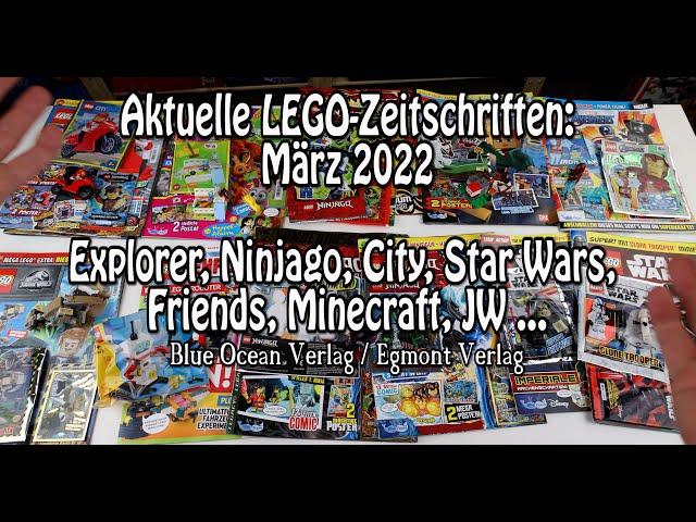 LEGO Zeitschriften März 2022 (City, Star Wars, Ninjago, Friends, Minecraft, Explorer...)