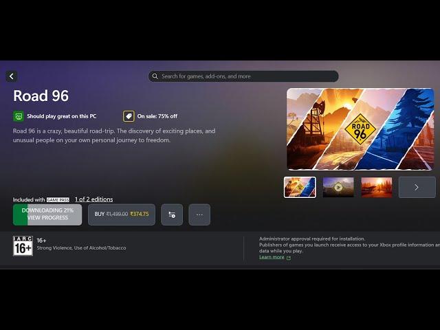 Fix Road 96 Not Installing On Xbox App/Microsoft Store On PC