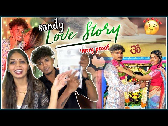 Sandy Love Marriage ￼Story ️| Mr Sandy officials | Nishu wife | Year of Couple | #mywife