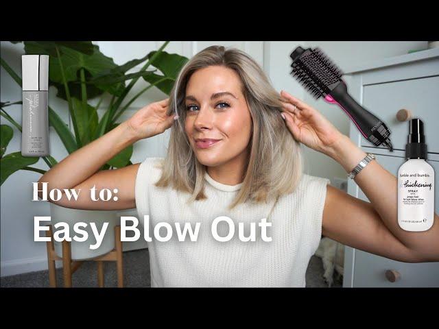 HOW TO: Easy Salon blow out at home | Short/Medium Length Hair