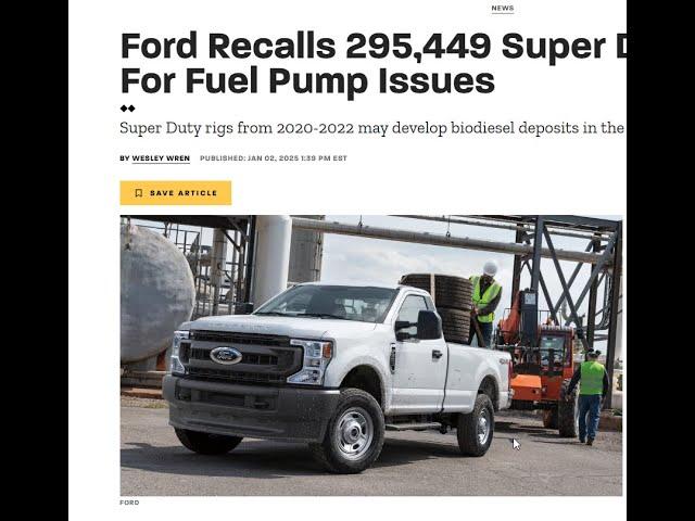 #YDBTDAILY Ford Starts 2025 With Major Recalls: Lightning & Super Duty Crisis