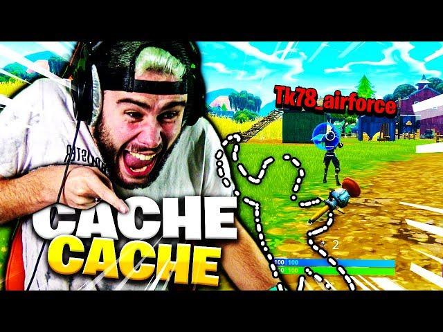 J'UTILISE LE GLITCH INVISIBLE EN PLEIN CACHE CACHE AVEC TK SUR FORTNITE !!!