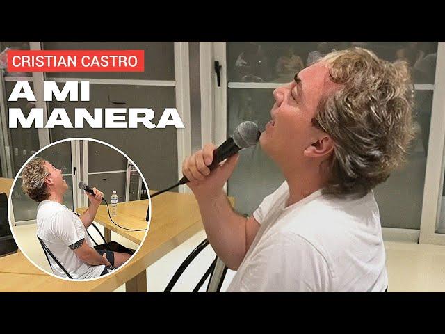 CRISTIAN CASTRO canta "A mi manera/My way" durante ensayo (2024)