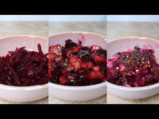 Beetroot salad(3 ways)