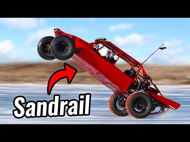 Sandrail Wheelies on Ice with Studded Tires