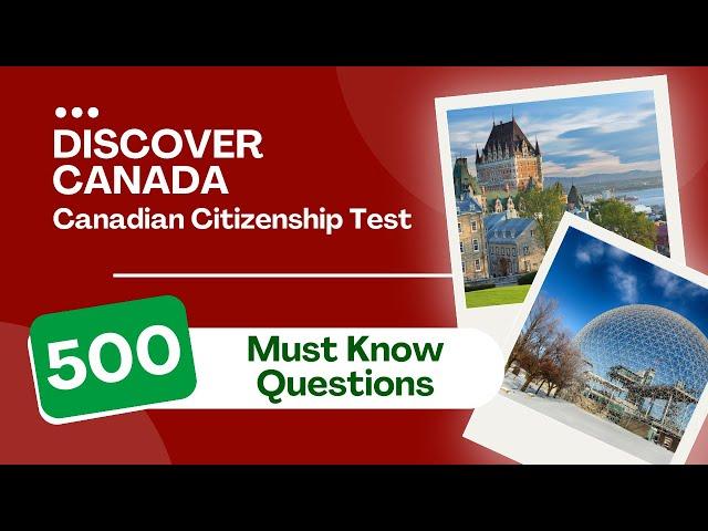 Canadian Citizenship Test 2024   Discover Canada