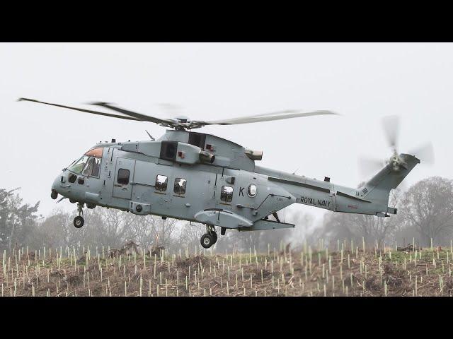 ROYAL MARINES | 42 COMMANDO | CHINOOK |  ROYAL NAVY MERLIN | PILOT RESCUE |