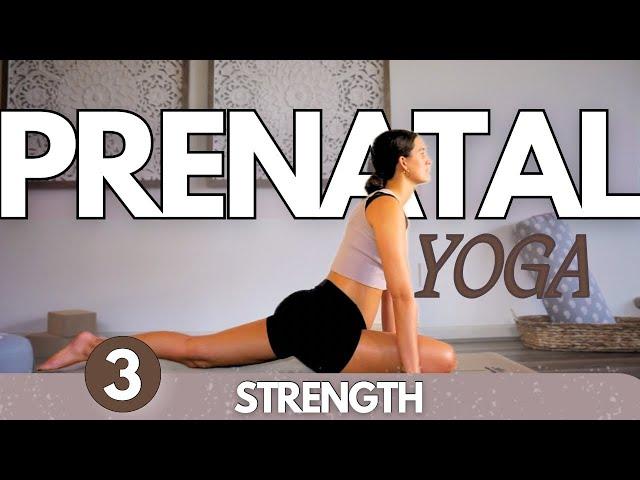 Prenatal Yoga Day 3 | Pregnancy Yoga For Normal Delivery | Strength