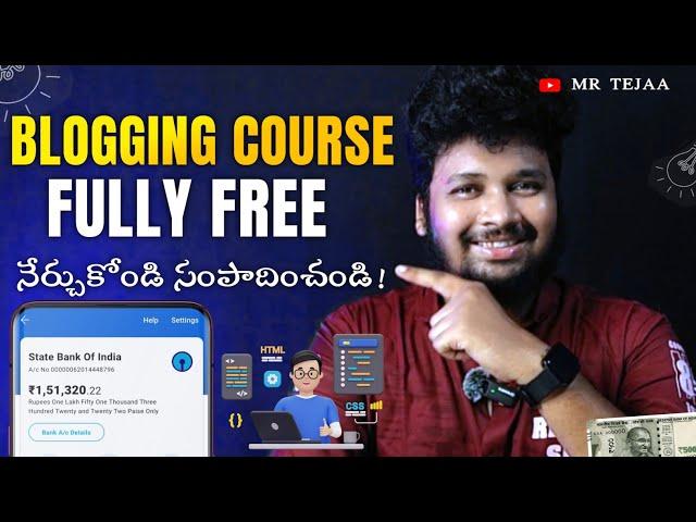 Free Blogging Course for Beginners in Telugu  Start a WordPress blog and Earn Money! HelloTejaa