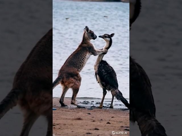 kangaroo ostrich activity #wildlife #nature #wildlifefilm #animals #4kwildlife #wildlifeplanet #wild