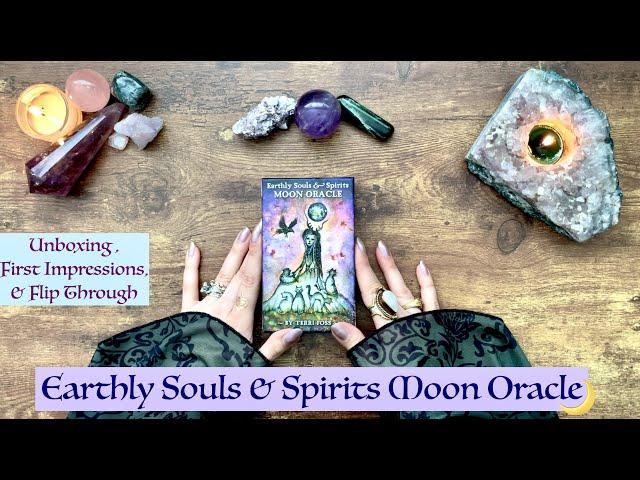 Earthly Souls & Spirits Moon Oracle Deck Unboxing | First Impressions & Flip Through