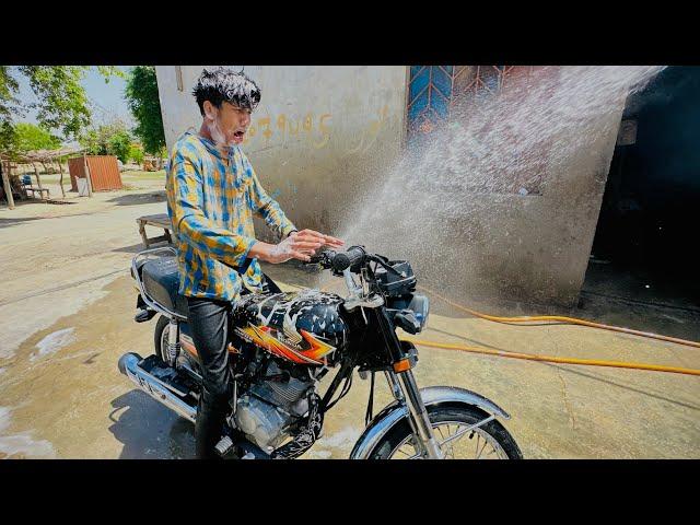 Living 24 hours on bike  || bike k sth Abdullah ki b service ho gai 