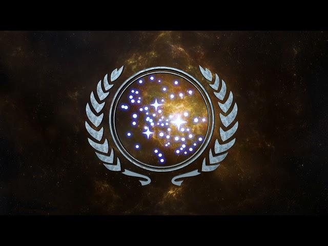 United Federation of Planets Logo spinning - Star Trek 3d render