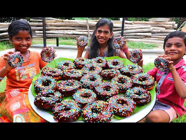 DONUT RECIPE | Village Style Donut Recipe | Homemade Doughnuts Recipe | Village Fun Cooking