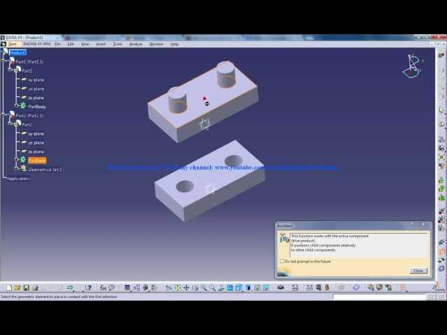 Catia V5 Tutorials|Assembly Design|Top Down Approach