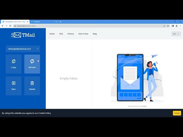 Create Facebook Account with Temp Mail