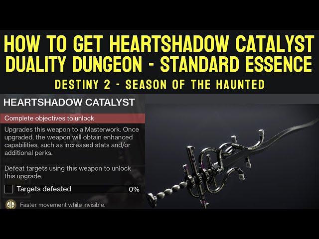 How to Get HeartShadow Catalyst - Standard Essence Guide | Destiny 2