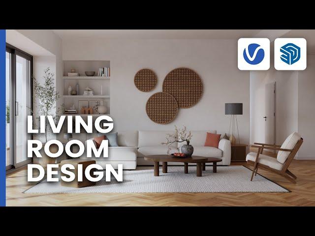 Crafting a Living Room Design with V-Ray for SketchUp