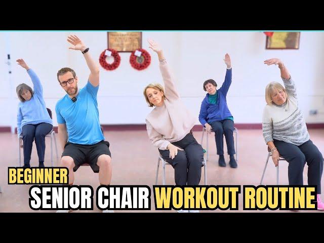 Chair Workout For Seniors Over 60 | Easy Full Body Seated Exercise Routine For Beginners