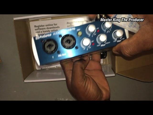 unboxing & install Presonus Audiobox Usb 96 Tuto 2021