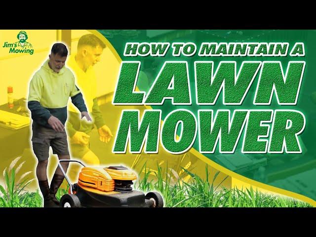 How to maintain a lawn mower with John from Jim's Mowing