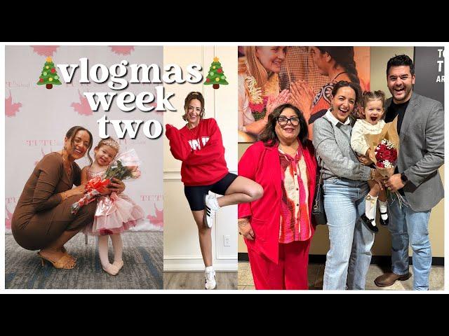 VLOGMAS WEEK 2: PIXI Influencer Event, Lunas First School Show & Ballet Recital & WE'RE STRUGGLING!